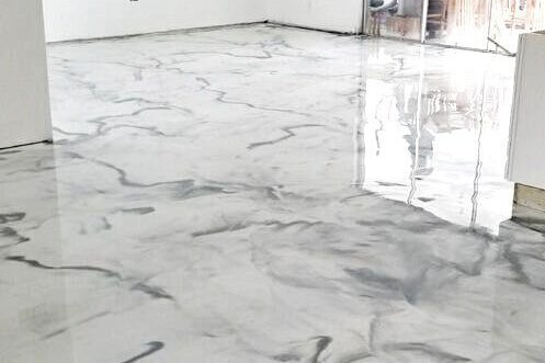 epoxy interior design. metallic epoxy floor design