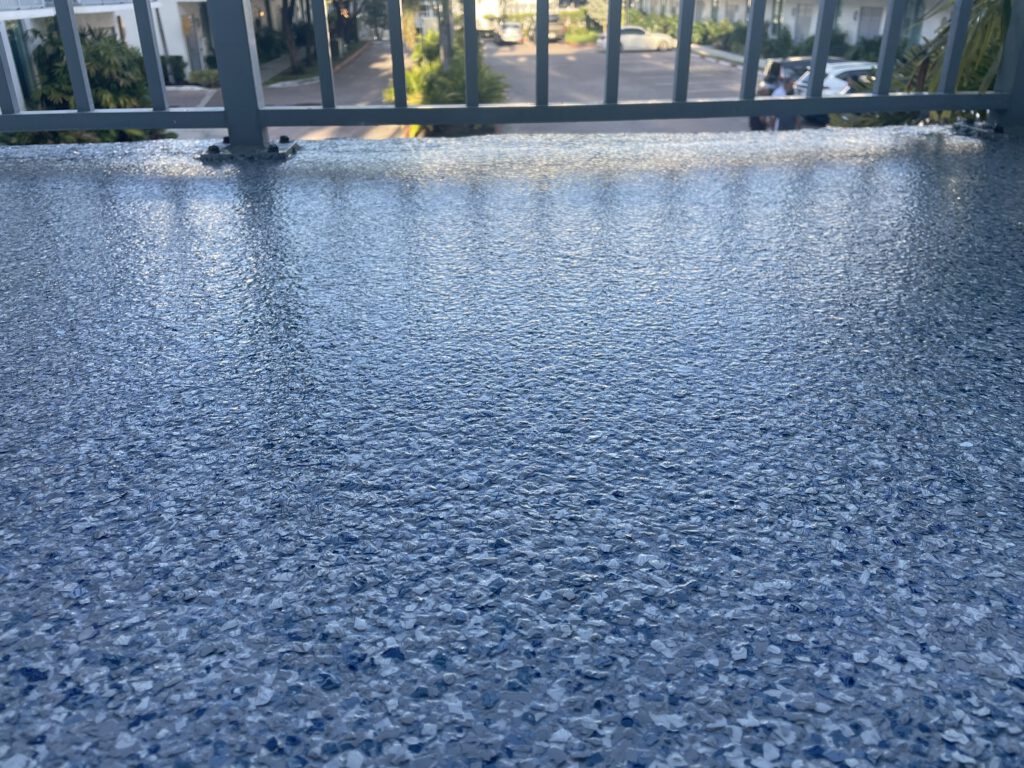 epoxy flooring in balcony work